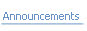 Announcements.